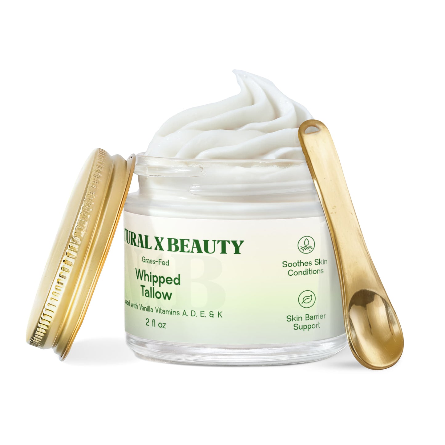 Whipped Grass-Fed Tallow Balm with Vanilla Bean