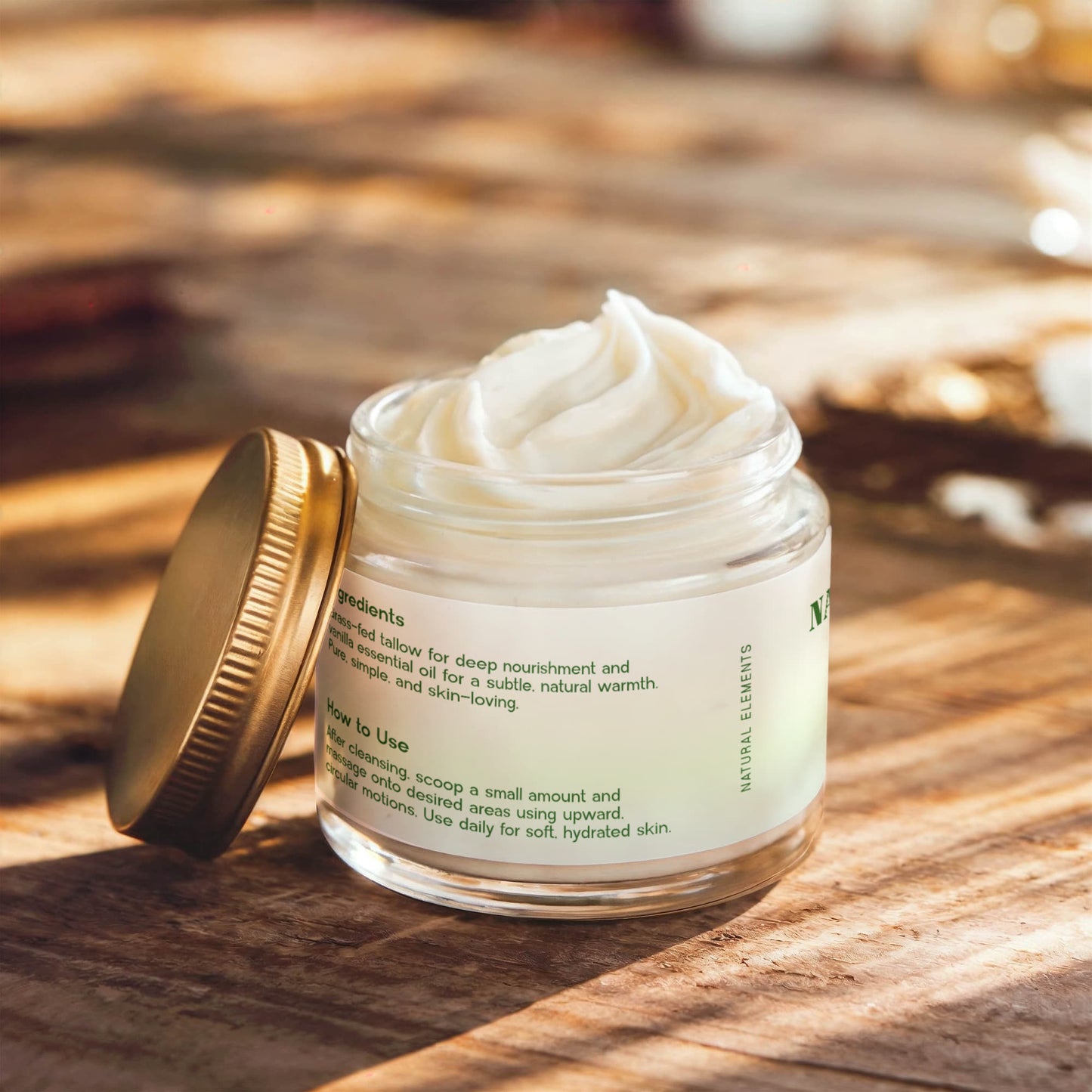 Whipped Grass-Fed Tallow Balm with Vanilla Bean